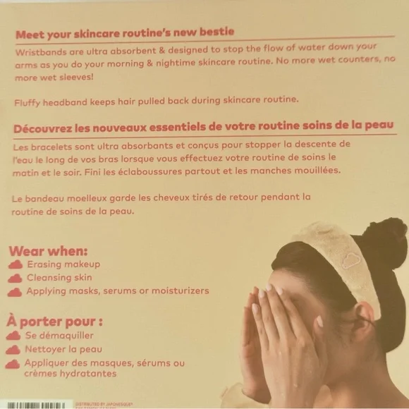 NWT The Original MakeUp Eraser Drip Eraser 3 Piece Spa Set in Sweet Cream SEALED - Picture 8 of 14